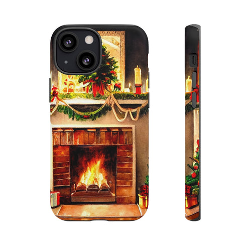 Warm Chirstmas Hearth - Impact Resistant Phone Case iPhone 13 Mini Matte